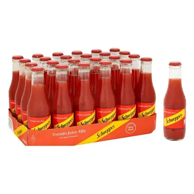 Schweppes Tomato Juice Mix in Glass Bottles 200ml x