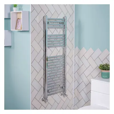 Bergen x 450mm Straight Chrome Heated Towel Rail