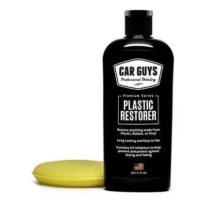 CAR GUYS Plastic Restorer - The Ultimate Solution for Bringing Rubber, Vinyl and Plastic Back to