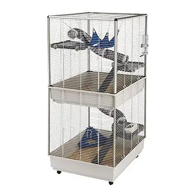 Ferplast Ferret Tower Two-Story Ferret Cage | XXL| Ferret Cage Measures 29.5L x 31.5W x 63.4H - 