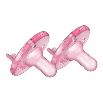 Philips Avent SCF192 / - Classic Dummy for Babies, Orthodontic, Silicone, Pink, Months, Pack of