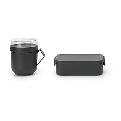 - Make & Take Lunch Set - Set of 2: Soup Mug 0.6L + Lunch Box Medium (1.1L) - BPA-Free - Leakpro