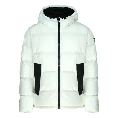 Champion Branded White Hooded Padded Jacket