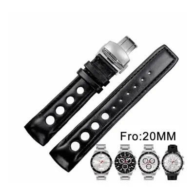 (black, 20MM) 20mm Prs516 Series T044430a T044417a T044430series Watch Strap Durable Soft Genuin