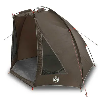 (brown) vidaXL Fishing Tent Waterproof Lightweight Tent Patio Camping Tent Day Shelter