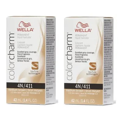 (8N - pack of 2) Wella 8N Light Blonde Color Charm Permanent Liquid Haircolor