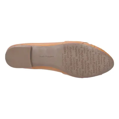 (Brown, (Adults')) Hush Puppies Marley Ballerina Leather Women's Tan Flats