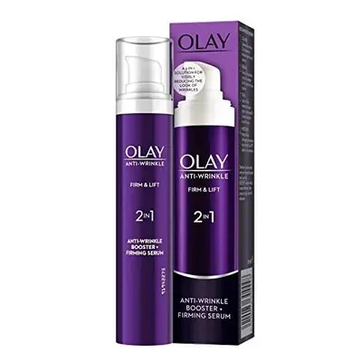 Olay Anti-Wrinkle Firm And Lift 2-in-1 Day Cream/Firming Serum, millilitre, (Pack of 4)