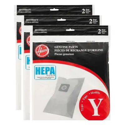 Hoover Type Y HEPA Bag 6Pack AH10040