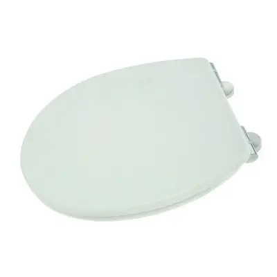 Croydex Haughton Anti-Bacterial Toilet Seat with Soft Close Hinges and Quick Release For Easy Fi