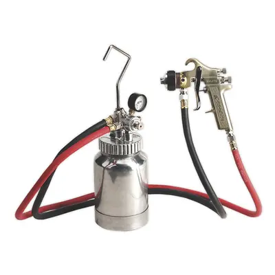 Sealey HVLP Pressure Pot System with Spray Gun & Hoses 1.7mm Set-Up HVLP-79/P