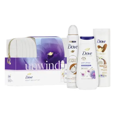 Unwind Beauty Bag Deodorant Gift Set Body Wash, Body Lotion and Anti-perspirant perfect for any 