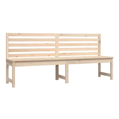 (natural pine, 201.5 x x 91.5 cm) vidaXL Garden Bench Outdoor Picnic Bench Camping Wooden Bench 