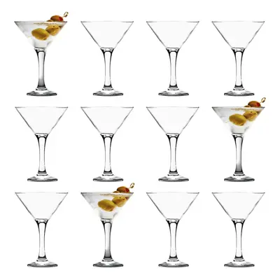 12x Clear 175ml Misket Martini Glasses - by LAV