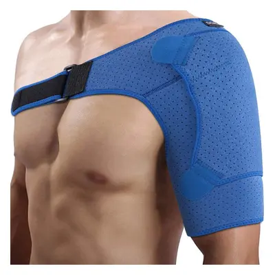 Compression Shoulder Support Brace for Men Women, Adjustable Rotator Cuff Support Fits Left Righ