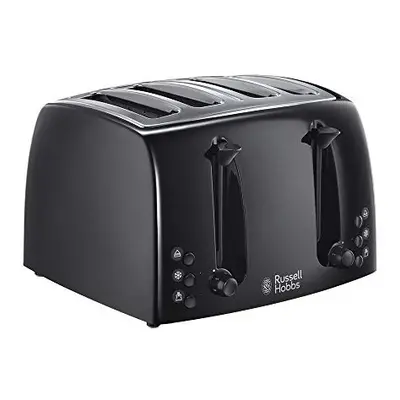 Russell Hobbs Textures Slice Toaster (Extra Wide Slots, Browning levels, Frozen, cancel 850W, Bl