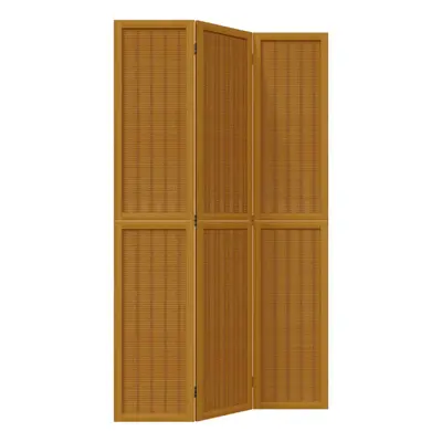 vidaXL Room Divider Panels Office Privacy Screen Brown Solid Wood Paulownia