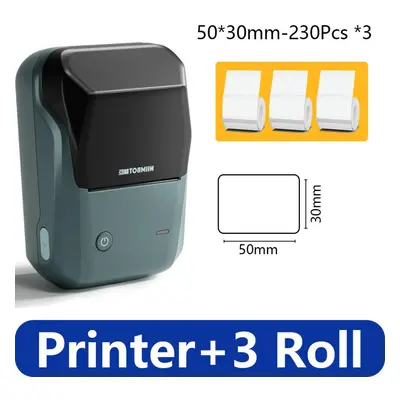 (B1 3ROLL) Niimbot B1 Mini Thermal Self-adhesive Labels Printer Mini Portable Printer For Mobile