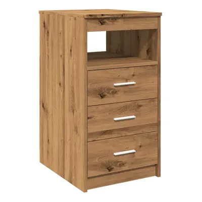 (artisan oak) vidaXL Drawer Cabinet Storage Cabinet Chest Drawer Nightstand Engineered Wood