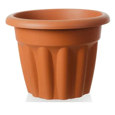 40cm Vista Medium Round Plastic Plant Pot 95% Recycled Plastic UK Made