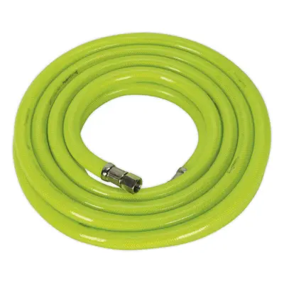 High-Visibility Air Hose with 1/4 Inch BSP Unions - Metre Length - 10mm Bore