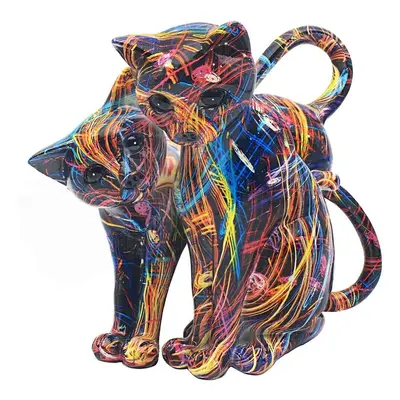 Supernova Graffiti Effect Animals Twin Cats Home Ornament Gifts