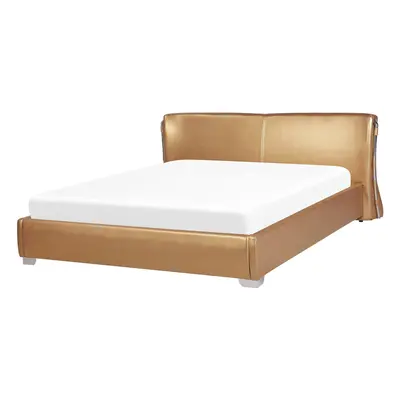 Waterbed Leather PARIS x cm (EU Super King) Gold