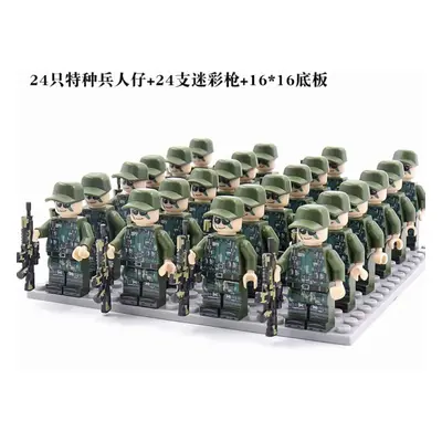 (Style D) Military Mini Figures BaseSets Army guns Soldiers Weapons Toys Lego