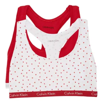 Calvin Klein Women`s Modern Cotton Bralette Pack (Red(QP1114-816)/Re