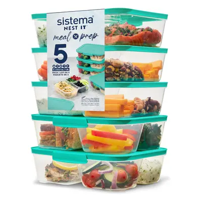 Sistema NEST IT Meal Prep Containers | 1.9 | Airtight Food Storage Containers with Compartments 