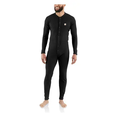 Carhartt Men's Force Classic Thermal Base Layer Union Suit Black Lar