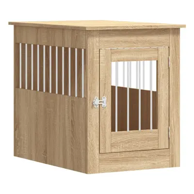 (sonoma oak, x x cm) vidaXL Dog Crate Furniture Pet Doghouse Dog Kennel Dog Cage Engineered Wood