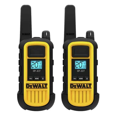 DEWALT DXFRS800 Watt Heavy Duty Walkie Talkies - Waterproof Shock Resistant Long Range & Recharg