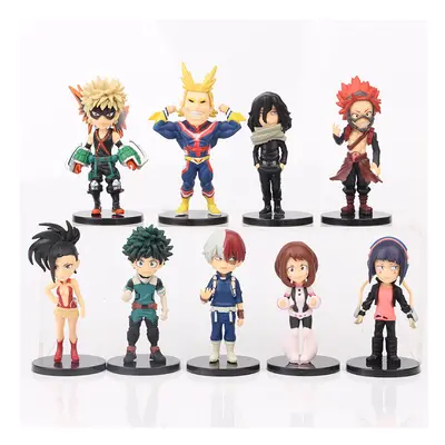 9pcs My Hero Academia Anime 3" Mini Figures 3"