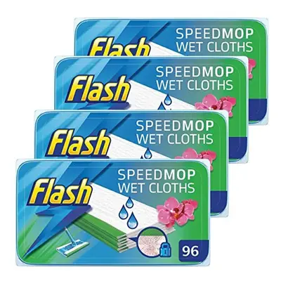 Flash Speedmop Wet Cloth Refills, Floor Cleaner, Wild Orchid, Count (24 x 4)