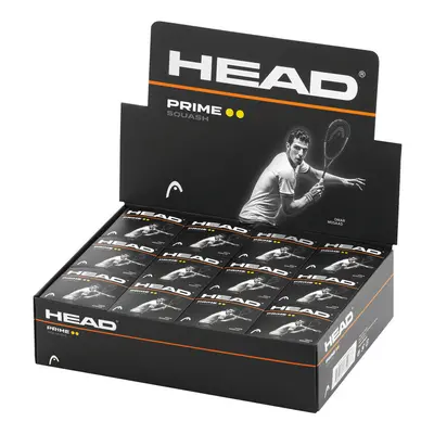 Head Prime Double Yellow Spot Squash Ball - Dozen