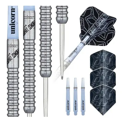 Steel Tip Darts Set | Callan 'The Riot' Rydz Contender | 90% Natural Tungsten Barrels | Gripper 