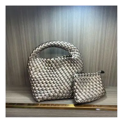 (Ancient silver+coin purse+chain) Pure Handmade Woven Small Titt Bag Handbag Female New High -En