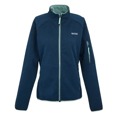 (8 UK, Navy/Icy Morn) Regatta Womens/Ladies Ravenhill Full Zip Fleece Top