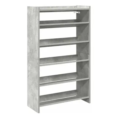 (concrete grey, cm/ cm) vidaXL Shoe Rack Shoe Cabinet Shoe Storage Shelf Hall Cupboard Engineere