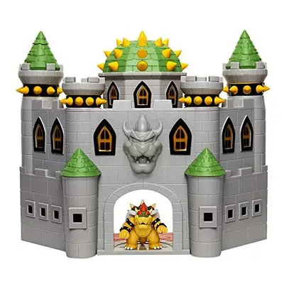 Nintendo Bowser's Castle Super Mario Deluxe Bowser's Castle Playset with 2.5" Exclusive Articula