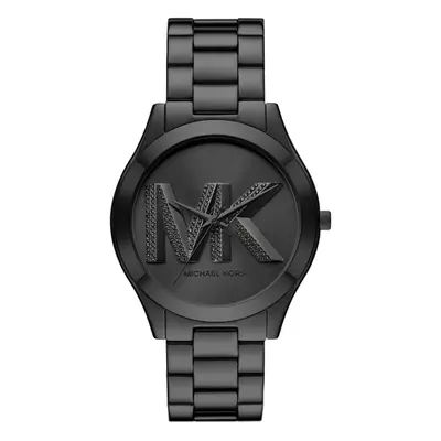 Michael Kors Slim Runway Three-Hand Black Stainless Steel Women's Watc