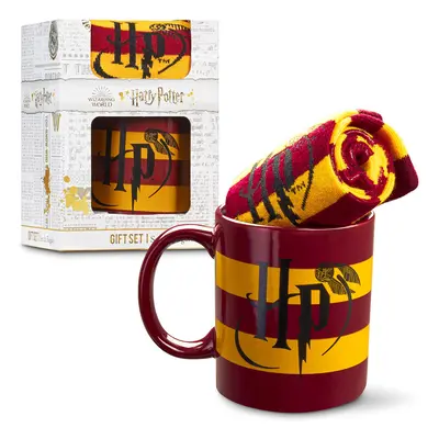 Harry Potter Mug and Sock Gift Set Premium Gifts Gryffindor-Themed Merchandise Cup (0.33 L) + Co