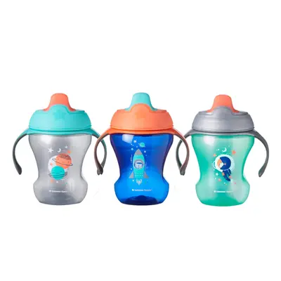 Tommee Tippee Infant Trainer Sippee Cup with Removable Handles Boy - 7+ months 3pk