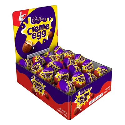 Cadbury Easter Creme Egg (Pack of 48) Milk Chocolate Filled With Creamy Filling