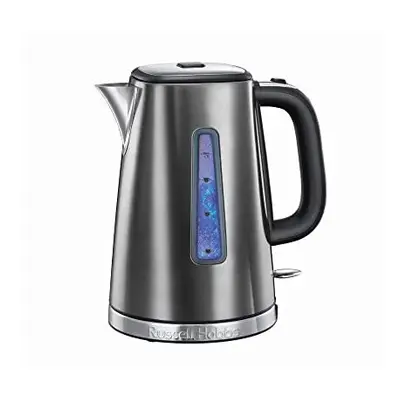 Russell Hobbs Luna Quiet Boil Electric Kettle, Stainless Steel, W, 1.7 Litre, Grey