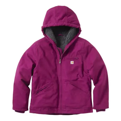 Carhartt Girls' Big Sherpa Lined Jacket Coat Sierra Plum Caspian Lar