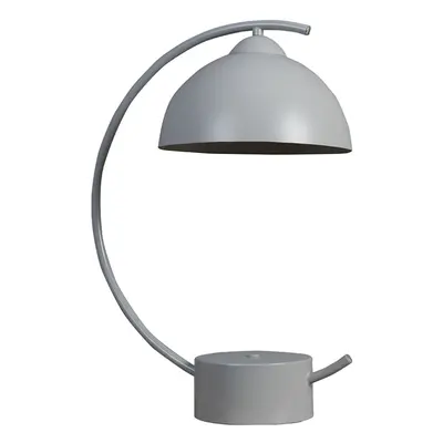 MinSun Contemporary Cool Grey Crescent Frame Dome Table Lamp - Complete with a 4w LED Golfball B