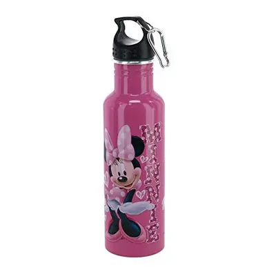 Disney Sassy Hearts Aluminum Bottle Wide Mouth Pink