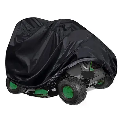 (L(182*111*116)CM) Universal Heavy Duty Waterproof Lawn Mower Cover Black